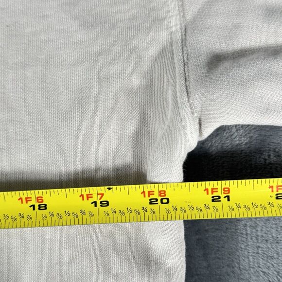 Anine Bing Muse Sz S Tiger Sweatshirt Beige Fleece Pullover Glam Minimalist Art - Picture 7 of 13